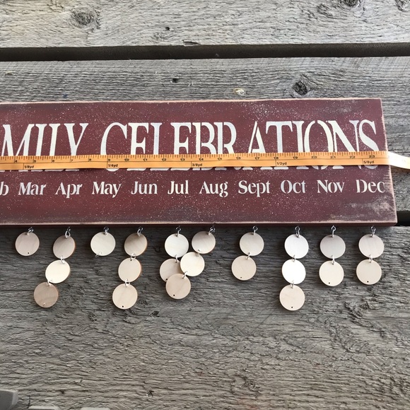 Family Celebration Red Sign - Picture 3 of 4